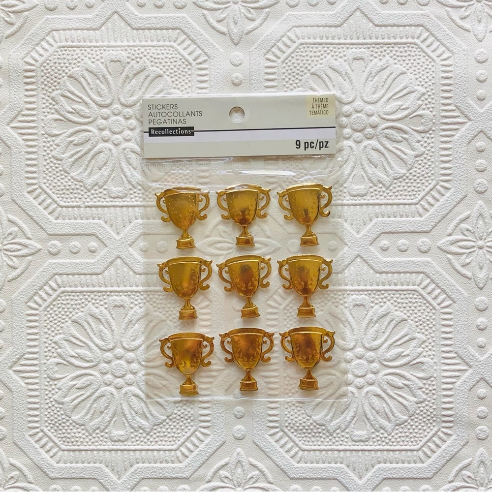Recollections Trophy Themed Stickers 9 ct